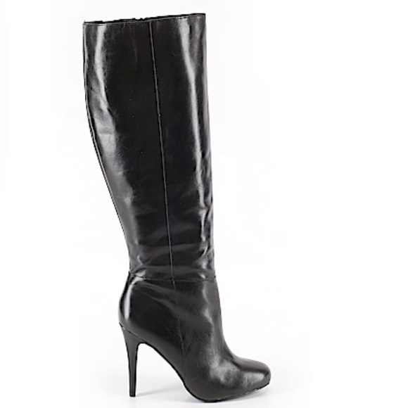 Aldo Black Leather Boots - Picture 1 of 15